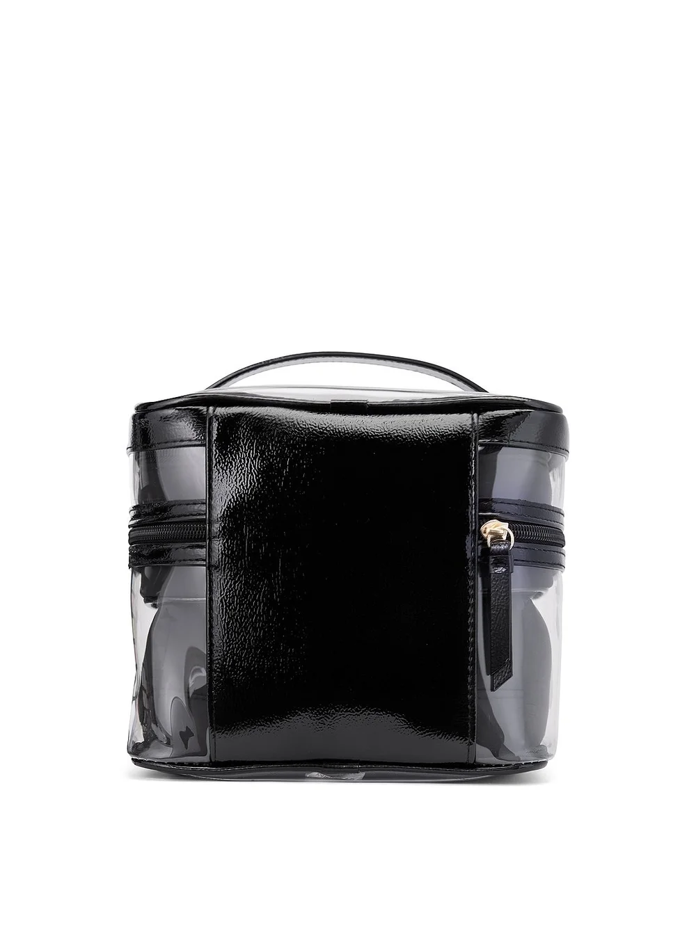 Victoria's Secret Black Clear Vinyl Toiletry Case